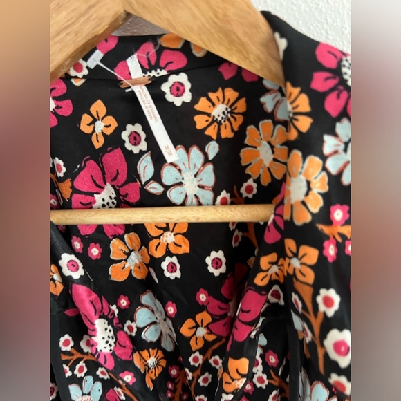 Free People Daisy Jane Long Sleeve Mini Dress size M - Picture 3 of 6